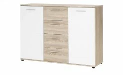 Kommode Jelsi | Eiche Sonoma (Nachbildung) / Weiß