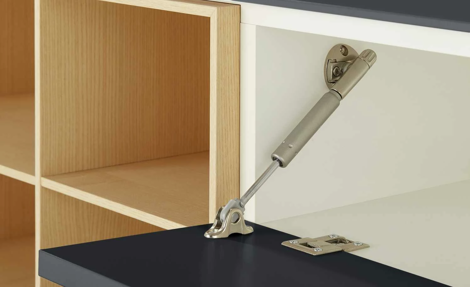 Lowboard Vono 2.0 | Anthrazit / Esche 2 Lowboard Vono 2.0 | Anthrazit / Esche – Bild 2