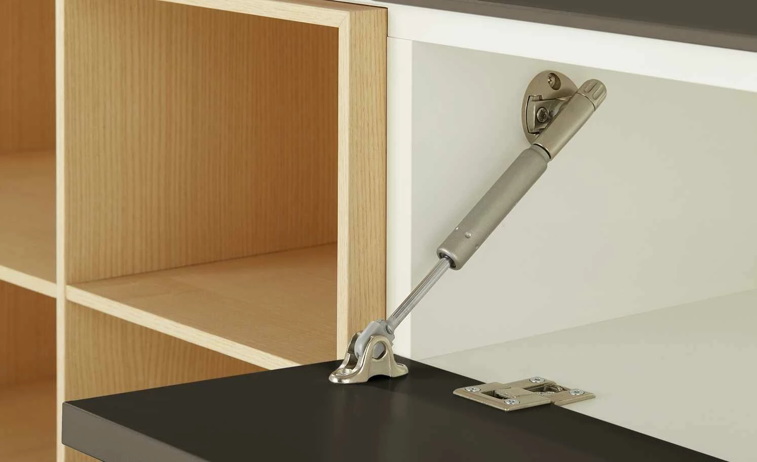 Lowboard Vono 2.0 | Beigegrau / Esche 2 Lowboard Vono 2.0 | Beigegrau / Esche – Bild 2