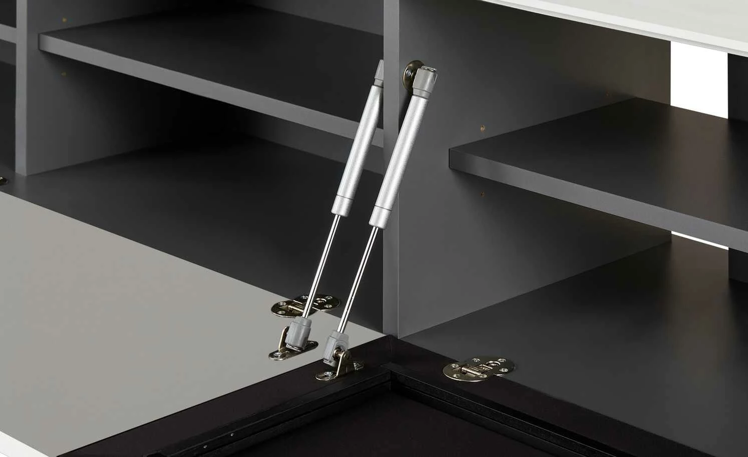 TV-Lowboard Stream | Weiß / Anthrazit 10 TV-Lowboard Stream | Weiß / Anthrazit – Bild 10