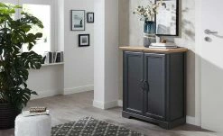 Kommode Varese | Graphitgrau / Asteiche (Nachbildung)