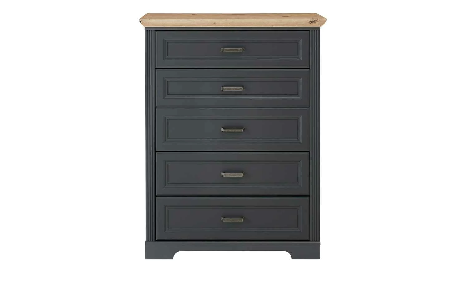 Kommode Varese | Graphitgrau / Asteiche (Nachbildung) 4 Kommode Varese | Graphitgrau / Asteiche (Nachbildung) – Bild 4