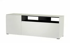 TV-Board Nicolo | Weiß / Anthrazit Gleiter