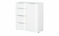 Kommode Vitreo | Weiß / Weiß glänzend