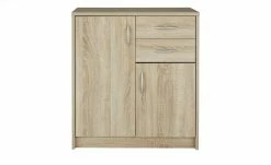 Kommode Landriano | Eiche Sonoma (Nachbildung) 85|cm Ausführung II (2 Türen, 2 Schubkästen)